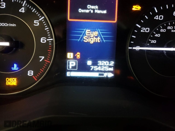 2017 Subaru Impreza Premium with VIN 4S3GKAD61H3613655, listed as a Copart auction lot 63148412 with 75,425 mi miles. Bid and sale history available at carsss.com. Image 8.