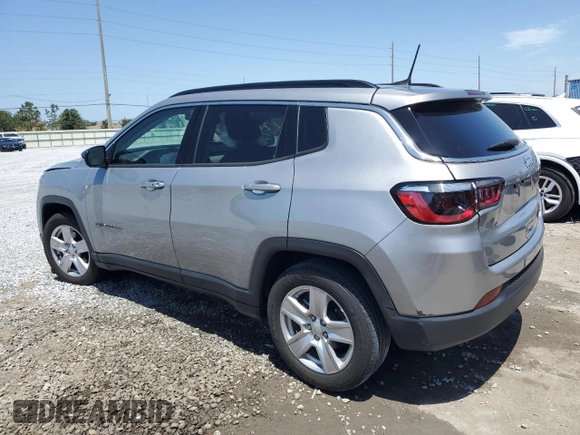 2022 Jeep Compass Latitude with VIN 3C4NJCBB7NT214268, listed as a Copart auction lot 54277455 with 24,695 mi miles and Salvage title. Bid and sale history available at DreamBid. Image 2.