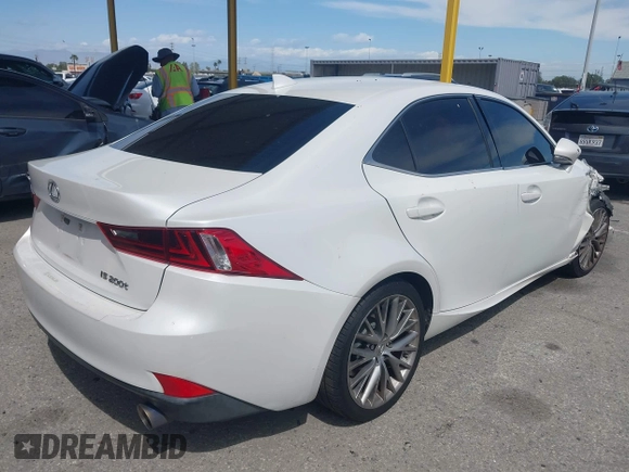 2016 Lexus IS 200t with VIN JTHBA1D25G5021039, listed as a IAAI auction lot 41938500 with 110,748 mi miles and . Bid and sale history available at DreamBid. Image 4.