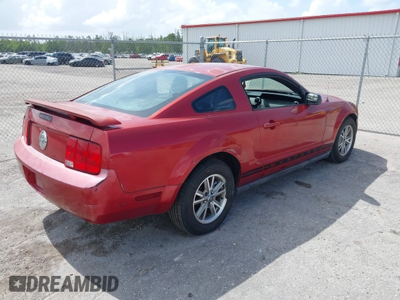 2005 Ford Mustang Deluxe with VIN 1ZVFT80N755162548, listed as a IAAI auction lot 42718109 with 98,194 mi miles and . Bid and sale history available at DreamBid. Image 4.