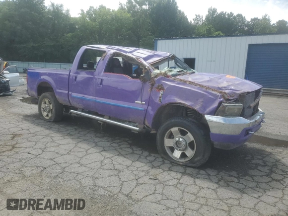 2005 Ford F-250 XL with VIN 1FTSW21P35EC79470, listed as a Copart auction lot 59625705 with 242,454 mi miles and Salvage title. Bid and sale history available at DreamBid. Image 4.