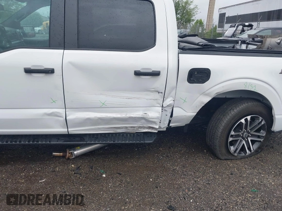 2023 Ford F-150 XL with VIN 1FTEW1EP5PFB87582, listed as a IAAI auction lot 42254015 with 10,476 mi miles and . Bid and sale history available at DreamBid. Image 6.