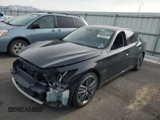 2014 Infiniti Q50 Hybrid Sport with VIN JN1AV7AP9EM690795, listed as a Copart auction lot 45060535 with 100,537 mi miles and Salvage Title. Bid and sale history available at carsss.com. Image 1.