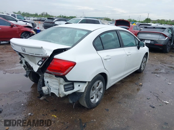 2014 Honda Civic LX z VIN 19XFB2F52EE211993, wystawiony jako IAAI lot #41895675 z przebiegiem 90 857 mil mil oraz . Historia ofert i sprzedaży dostępna na DreamBid. Obrazek 4.