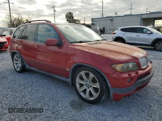 2005 BMW X5 4.8is with VIN 5UXFA93575LE82766, listed as a Copart auction lot 88140625 with 146,739 mi miles and Salvage Title. Bid and sale history available at carsss.com. Image 4.