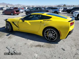 2016 Chevrolet Corvette Z51 3LT with VIN 1G1YL2D7XG5106944, listed as a Copart auction lot 46758305 with 24,802 mi miles and Salvage title. Bid and sale history available at DreamBid. Image 2.