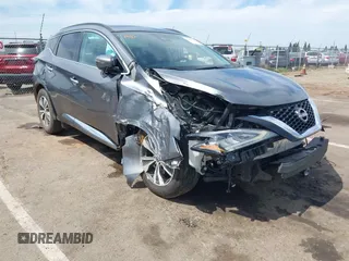 2023 Nissan Murano SV with VIN 5N1AZ2BJ0PC105430, listed as a IAAI auction lot 42020165 with 73,705 mi miles. Bid and sale history available at carsss.com. Image 1.