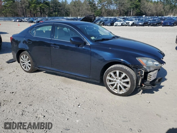 2006 Lexus IS 250 with VIN JTHCK262862003185, listed as a Copart auction lot 54335835 with 98,443 mi miles and Clean Title. Bid and sale history available at DreamBid. Image 4.