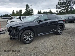 2019 Lexus RX 450h z VIN 2T2BGMCA5KC032804, wystawiony jako Copart lot #62197085 z przebiegiem 33 205 mil mil oraz Szkoda całkowita • Salvage title. Historia ofert i sprzedaży dostępna na DreamBid. Obrazek 1.