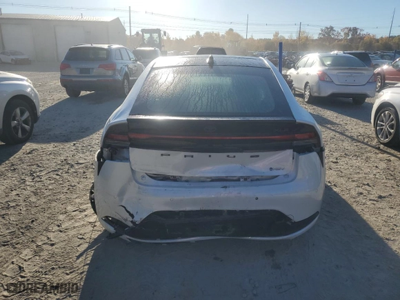 2023 Toyota Prius LE with VIN JTDADABU7P3003338, listed as a Copart auction lot 77758054 with 24,174 mi miles and Salvage Title. Bid and sale history available at carsss.com. Image 6.