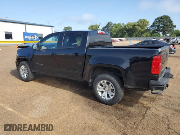 2022 Chevrolet Colorado 2WD LT with VIN 1GCGSCEA0N1308752, listed as a Copart auction lot 53984015 with 27,345 mi miles and Salvage title. Bid and sale history available at DreamBid. Image 2.