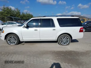 2015 Ford Expedition Max Limited with VIN 1FMJK1KT7FEF49326, listed as a IAAI auction lot 41876662 with 53,587 mi miles. Bid and sale history available at carsss.com. Image 14.