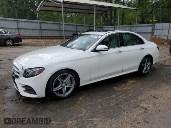 2017 Mercedes-Benz E 300 Luxury with VIN WDDZF4KB3HA035607, listed as a Copart auction lot 52872495 with 85,678 mi miles and Salvage Title. Bid and sale history available at DreamBid. Image 1.