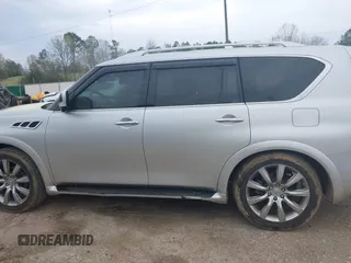 2012 Infiniti QX56 8-passenger with VIN JN8AZ2ND1C9715021, listed as a IAAI auction lot 41893659 with 170,969 mi miles and . Bid and sale history available at DreamBid. Image 14.