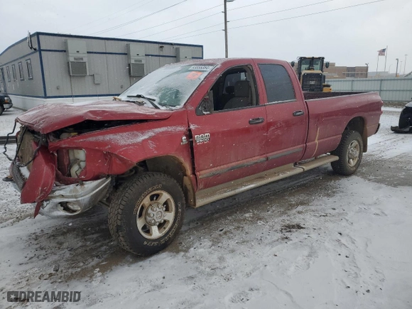 2007 Dodge Ram 2500 Laramie with VIN 1D7KS28A47J595909, listed as a Copart auction lot 83855354 with 177,167 mi miles and Salvage Title. Bid and sale history available at carsss.com. Image 1.