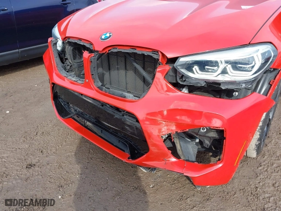 2020 BMW X4 M Competition with VIN 5YMUJ0C05L9C33943, listed as a IAAI auction lot 41531691 with 55,419 mi miles. Bid and sale history available at carsss.com. Image 6.