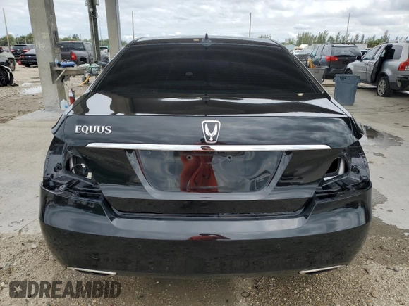 2016 Hyundai Equus Ultimate with VIN KMHGH4JH6GU104963, listed as a Copart auction lot 52130255 with 93,706 mi miles and Salvage Title. Bid and sale history available at DreamBid. Image 6.