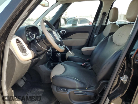 2014 FIAT 500L Lounge with VIN ZFBCFACH9EZ004878, listed as a Copart auction lot 75235434 with 56,789 mi miles and Clean Title. Bid and sale history available at carsss.com. Image 7.