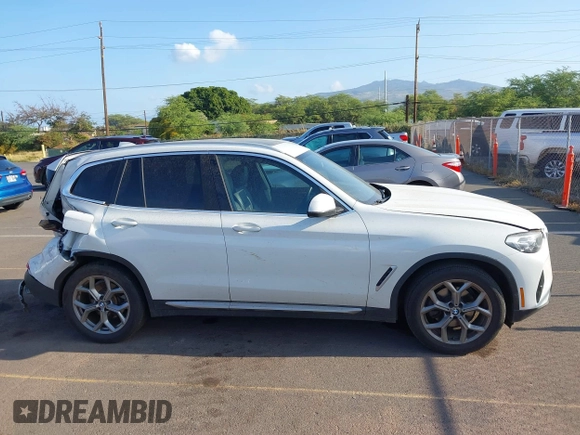 2022 BMW X3 sDrive30i with VIN 5UX43DP05N9K99492, listed as a IAAI auction lot 42137454 with 42,401 mi miles and . Bid and sale history available at DreamBid. Image 14.