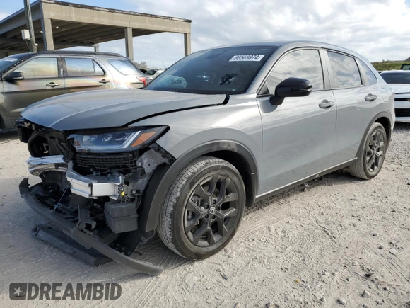 2024 Honda HR-V Sport with VIN 3CZRZ1H53RM725373, listed as a Copart auction lot 85569374 with 17,170 mi miles and Salvage Title. Bid and sale history available at carsss.com. Image 1.