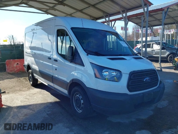 2018 Ford Transit with VIN 1FTYR2CM5JKB40103, listed as a IAAI auction lot 41854390 with 151,848 mi miles. Bid and sale history available at carsss.com. Image 1.