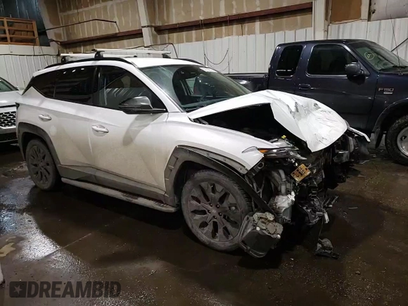 2022 Hyundai Tucson XRT with VIN KM8JFCAE8NU107842, listed as a Copart auction lot 50192115 with 44,882 mi miles and Salvage Title. Bid and sale history available at DreamBid. Image 12.