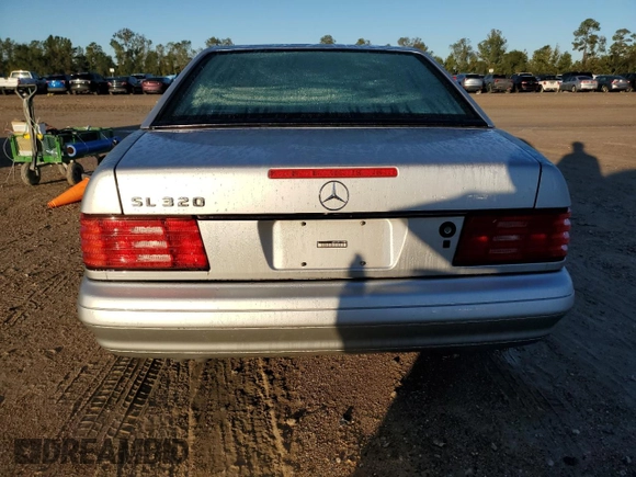 1997 Mercedes-Benz SL 500 with VIN WDBFA63F4VF148651, listed as a Copart auction lot 75893884 with 96,697 mi miles and Clean title. Bid and sale history available at DreamBid. Image 6.