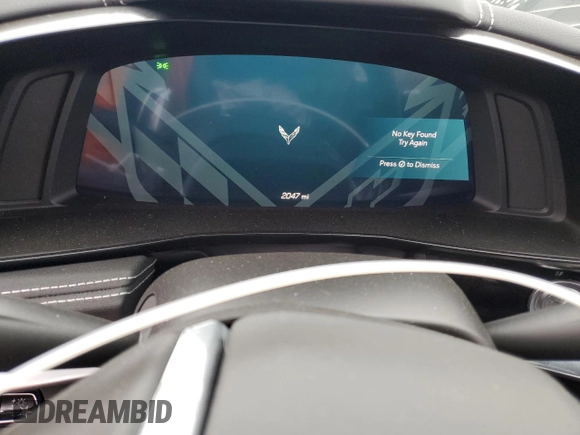 2022 Chevrolet Corvette 2LT with VIN 1G1YB2D45N5121874, listed as a Copart auction lot 44757845 with 2,047 mi miles and Salvage Title. Bid and sale history available at carsss.com. Image 9.