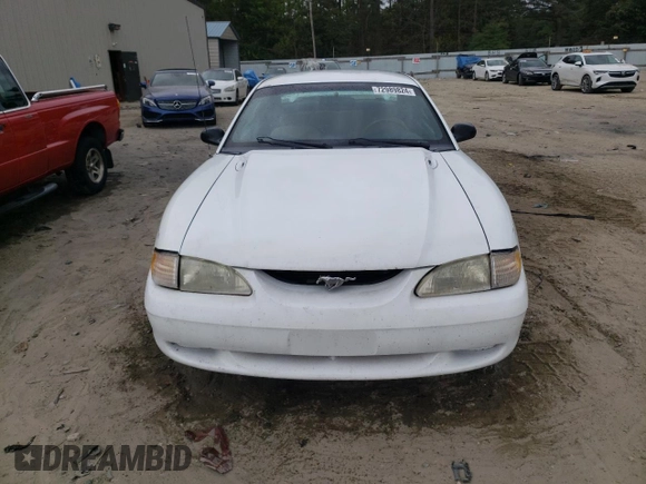 1995 Ford Mustang with VIN 1FALP4045SF181301, listed as a Copart auction lot 72989824 with 242,669 mi miles and Salvage Title. Bid and sale history available at carsss.com. Image 5.