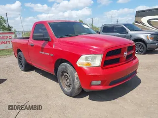 2012 Ram 1500 Express with VIN 3C6JD6AT0CG201070, listed as a IAAI auction lot 42699388 with 142,966 mi miles and . Bid and sale history available at DreamBid. Image 1.