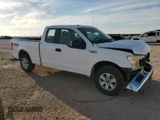 2018 Ford F-150 XL with VIN 1FTFX1E54JKC04497, listed as a Copart auction lot 53398455 with 198,473 mi miles and Salvage title. Bid and sale history available at DreamBid. Image 4.