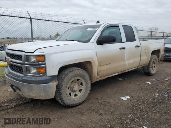 2014 Chevrolet Silverado 1500 Work Truck with VIN 1GCRCPEH7EZ211060, listed as a Copart auction lot 41796695 with Not Provided miles and Salvage Title. Bid and sale history available at DreamBid. Image 1.