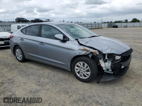 2017 Hyundai Elantra SE with VIN 5NPD74LF5HH188632, listed as a Copart auction lot 53963525 with 127,024 mi miles and Salvage Title. Bid and sale history available at DreamBid. Image 4.