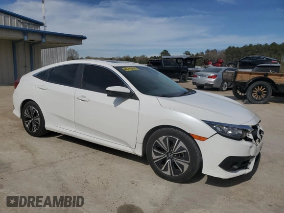2018 Honda Civic EX-L with VIN JHMFC1F77JX034729, listed as a Copart auction lot 49603095 with 95,402 mi miles and Salvage Title. Bid and sale history available at DreamBid. Image 4.