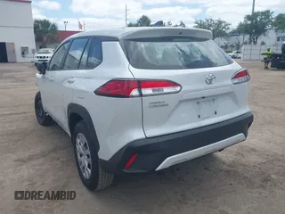 2022 Toyota Corolla Cross L with VIN 7MUAAAAGXNV019426, listed as a IAAI auction lot 42169842 with 46,185 mi miles and . Bid and sale history available at DreamBid. Image 3.