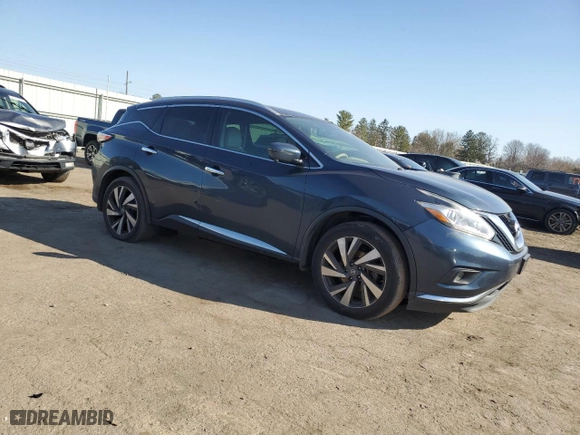 2017 Nissan Murano Platinum with VIN 5N1AZ2MH8HN171305, listed as a Copart auction lot 48837235 with 207,233 mi miles and Clean Title. Bid and sale history available at carsss.com. Image 4.