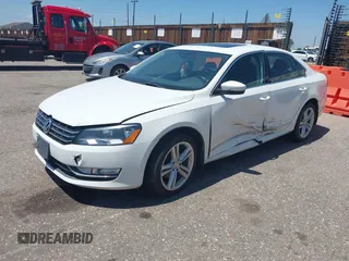2013 Volkswagen Passat SE with VIN 1VWBN7A31DC056185, listed as a IAAI auction lot 42466848 with 95,484 mi miles and . Bid and sale history available at DreamBid. Image 2.