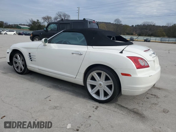 2006 Chrysler Crossfire Limited z VIN 1C3AN65L96X062075, wystawiony jako Copart lot #80575414 z przebiegiem 89 010 mil mil oraz Tytuł czysty. Historia ofert i sprzedaży dostępna na DreamBid. Obrazek 2.