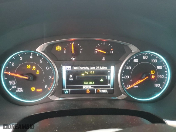 2019 Chevrolet Traverse LT Cloth with VIN 1GNEVGKW3KJ310780, listed as a Copart auction lot 47081205 with 96,989 mi miles and Clean Title. Bid and sale history available at carsss.com. Image 9.