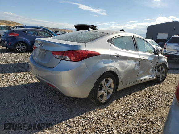 2013 Hyundai Elantra GLS with VIN 5NPDH4AE5DH327546, listed as a Copart auction lot 57736934 with 117,412 mi miles and Salvage title. Bid and sale history available at DreamBid. Image 3.