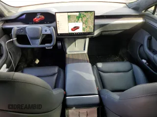 2021 Tesla Model S Plaid with VIN 5YJSA1E66MF435931, listed as a Copart auction lot 45583255 with 41,925 mi miles and Salvage Title. Bid and sale history available at carsss.com. Image 8.