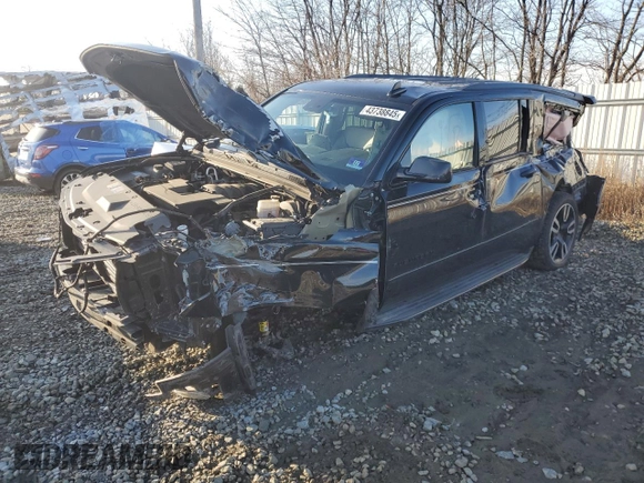 2019 Chevrolet Suburban Premier with VIN 1GNSKJKJ3KR195502, listed as a Copart auction lot 43738845 with Not Provided miles and Salvage Title. Bid and sale history available at DreamBid. Image 1.