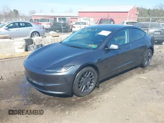 2024 Tesla Model 3 with VIN 5YJ3E1EA6RF728507, listed as a IAAI auction lot 41730403 with 17,563 mi miles and . Bid and sale history available at DreamBid. Image 2.