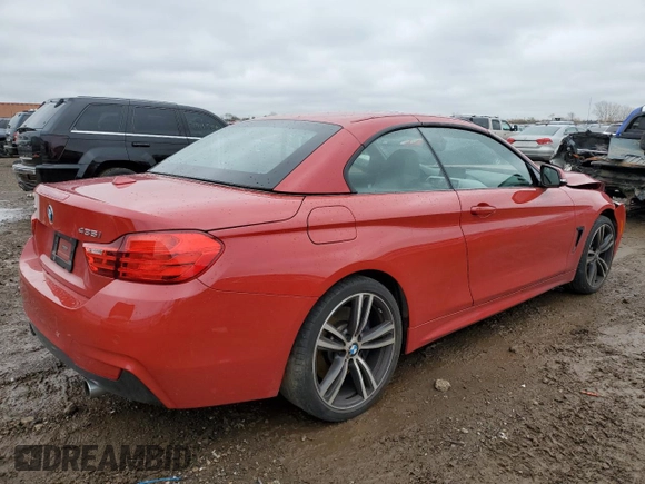 2015 BMW 4 Series 435i xDrive with VIN WBA3T7C58FP942542, listed as a Copart auction lot 78869484 with 75,392 mi miles and Salvage title. Bid and sale history available at DreamBid. Image 3.