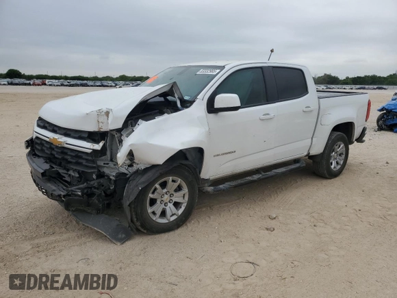 2022 Chevrolet Colorado 2WD LT with VIN 1GCGSCEN2N1192117, listed as a Copart auction lot 53332985 with 41,037 mi miles and Salvage title. Bid and sale history available at DreamBid. Image 1.