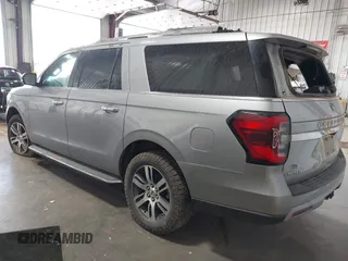 2022 Ford Expedition Max Limited with VIN 1FMJK2AT7NEA30105, listed as a IAAI auction lot 42583276 with 84,334 mi miles and . Bid and sale history available at DreamBid. Image 3.
