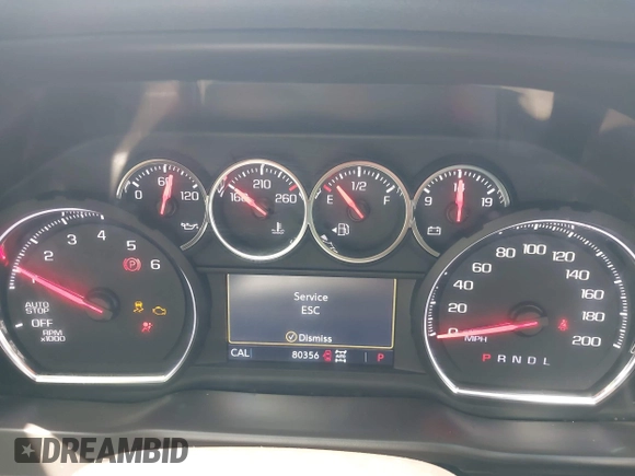 2019 Chevrolet Silverado 1500 RST with VIN 1GCUYEED2KZ264502, listed as a IAAI auction lot 42191764 with 80,356 mi miles and . Bid and sale history available at DreamBid. Image 7.