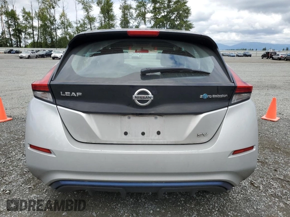 2019 Nissan LEAF SV with VIN 1N4AZ1CP0KC321892, listed as a Copart auction lot 64517345 with 36,840 mi miles and Salvage title. Bid and sale history available at DreamBid. Image 6.