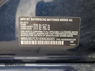2014 BMW 3 Series 328i xDrive with VIN WBA3G7C51EKN36005, listed as a Copart auction lot 51489485 with 96,688 mi miles and Salvage Title. Bid and sale history available at carsss.com. Image 12.