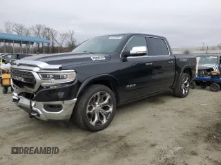 2020 Ram 1500 Limited with VIN 1C6SRFHT1LN387687, listed as a Copart auction lot 42228485 with 63,874 mi miles and Salvage Title. Bid and sale history available at carsss.com. Image 1.